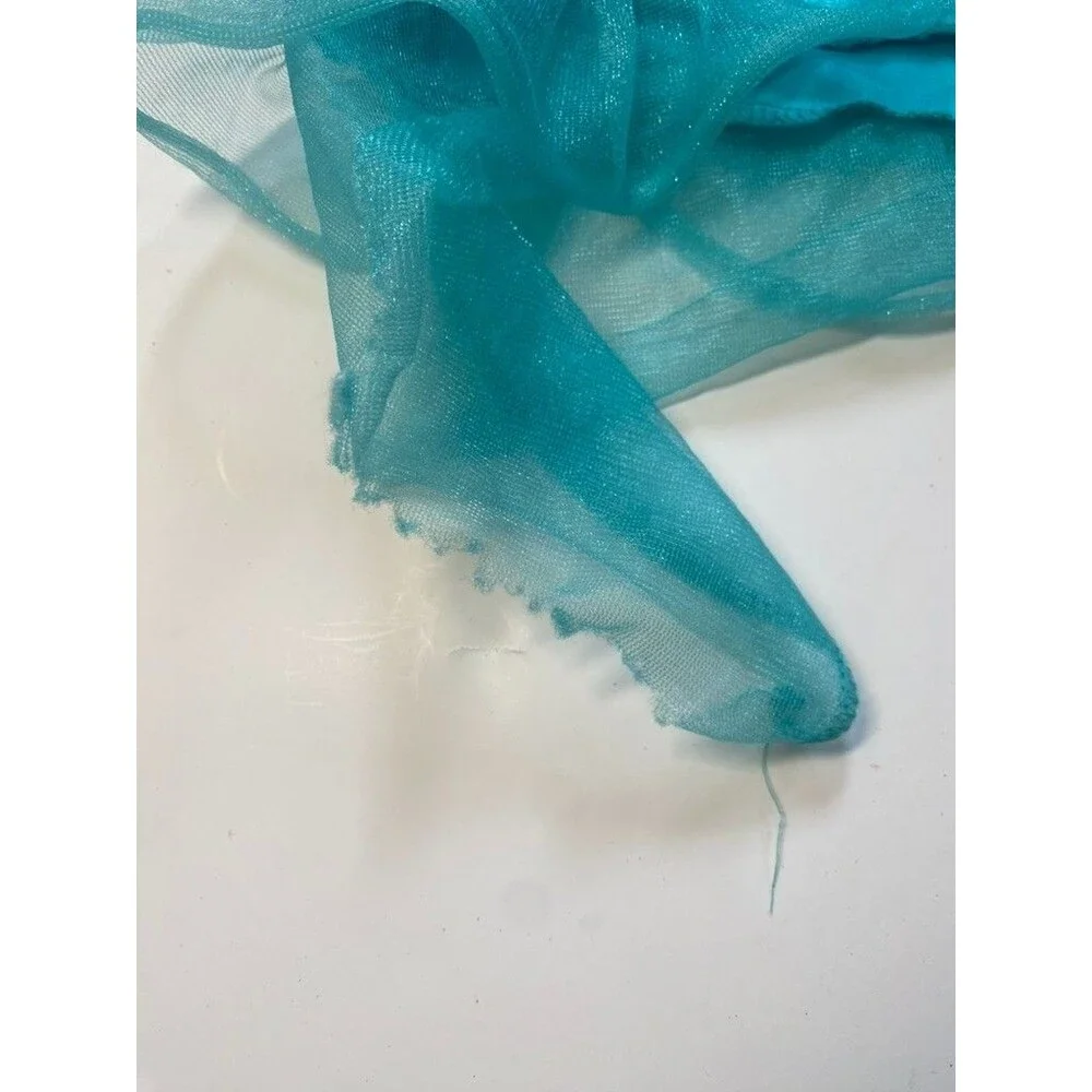 Disney Princess Ariel Little Mermaid Dress Costume w/ Crown & Purse - Size 4-6X - Picture 12 of 16